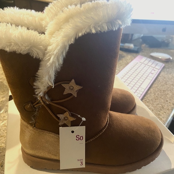 SO ELENA SUEDE MEMORY FOAM BOOTS - Picture 1 of 4